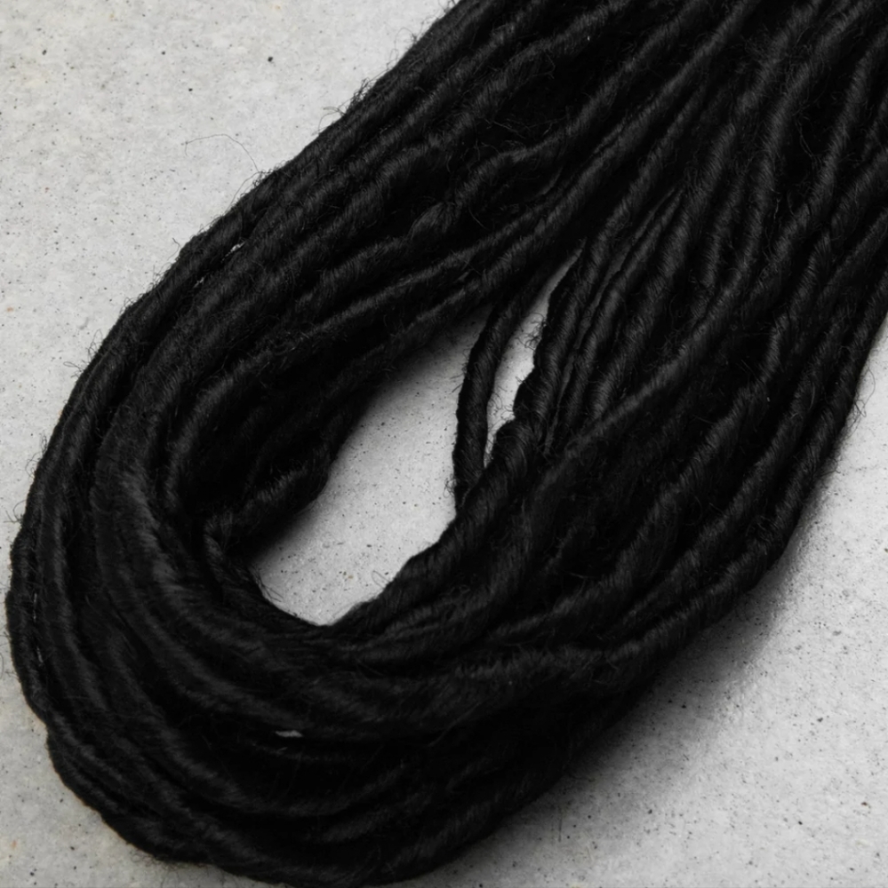 Jet Black synthetic dreads